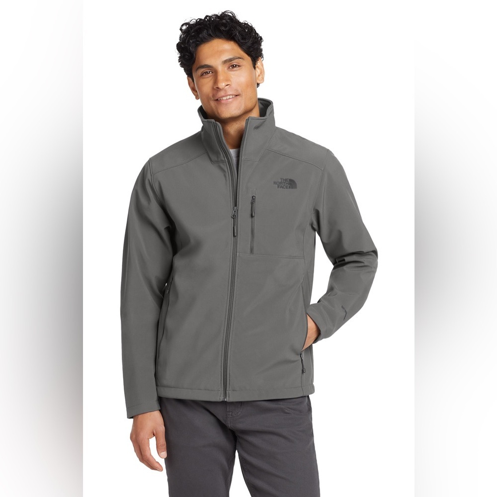The North Face® Apex Barrier Soft Shell Jacket in Asphalt Grey Size XL.
